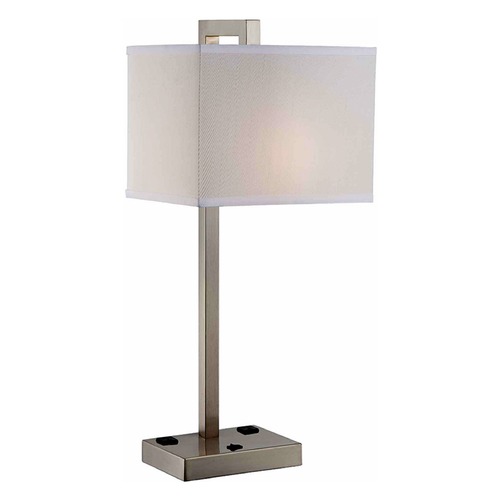 Lite Source Lighting Contento Polished Steel Table Lamp by Lite Source Lighting LS-22283