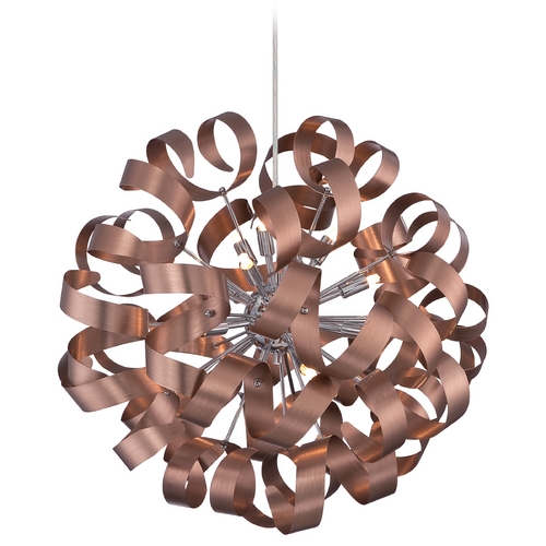 Quoizel Lighting Ribbons 23-Inch Pendant in Satin Copper by Quoizel Lighting RBN2823SG