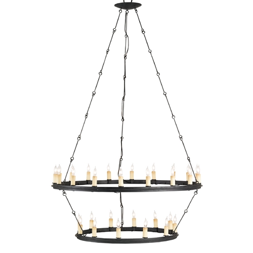 Currey and Company Lighting Toulouse Chandelier in Blacksmith by Currey & Company 9935