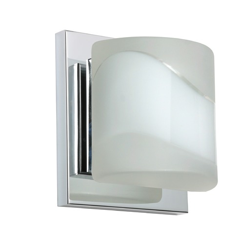 Besa Lighting Besa Lighting Paolo Frosted Glass Chrome Sconce 1WS-787399-CR