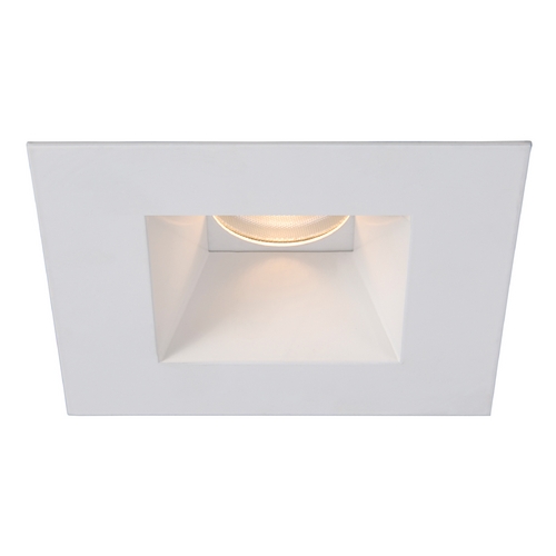 WAC Lighting 3.5-Inch Square Reflector White LED Recessed Trim by WAC Lighting HR-3LED-T718F-27WT