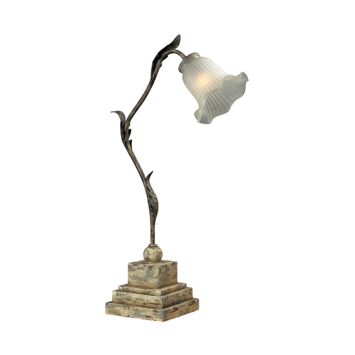 Sterling Industries 93-9196 Floral Glass Shade Table Lamp