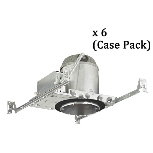 Recesso Lighting by Dolan Designs 5-Inch New Construction E26 Recessed Can Light IC & Airtight Case of 6 IC5-CASE