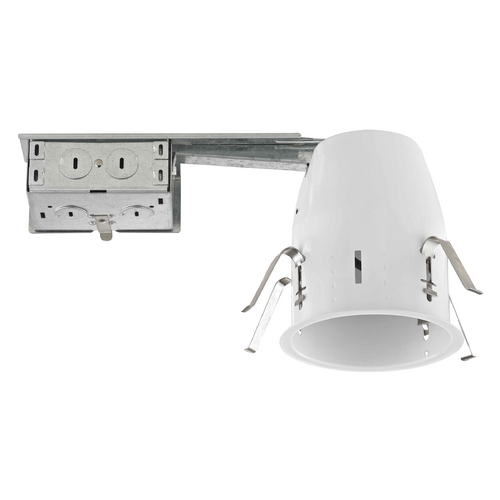 Recesso Lighting by Dolan Designs 4-Inch Remodel GU10 Recessed Can Light Non-IC Flat Ceiling TC400R-GU