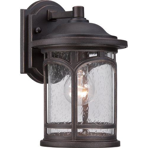 Quoizel Lighting Marblehead Outdoor Wall Light in Palladian Bronze by Quoizel Lighting MBH8407PN