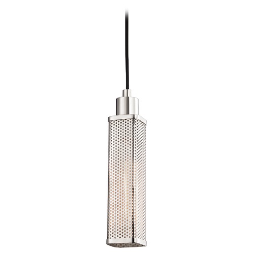 Hudson Valley Lighting Gibbs Polished Nickel Mini Pendant with Rectangle Shade by Hudson Valley Lighting 7033-PN