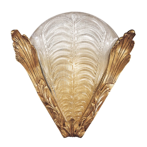 Metropolitan Lighting Sconce Wall Light with Gold Glass in French Gold Finish N950496
