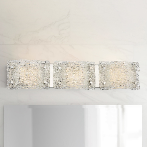 George Kovacs Lighting Forest Ice LED Bathroom Light in Chrome by George Kovacs P5283-077-L