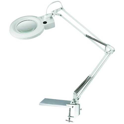 Lite Source Magnar Magnifying Lamp, White - LSM-198WHT