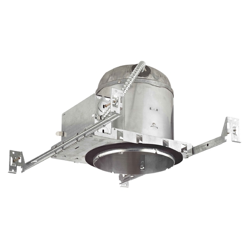 Recesso Lighting by Dolan Designs 6-Inch New Construction E26 Recessed Can Light IC & Airtight Flat Ceiling IC6
