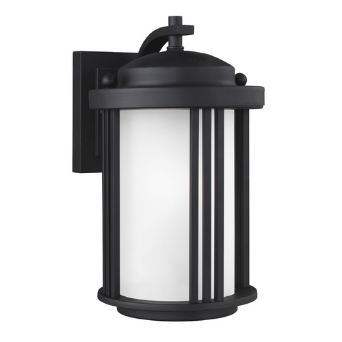 Generation Lighting Crowell 10-Inch Outdoor Wall Light in Black by Generation Lighting 8547901-12