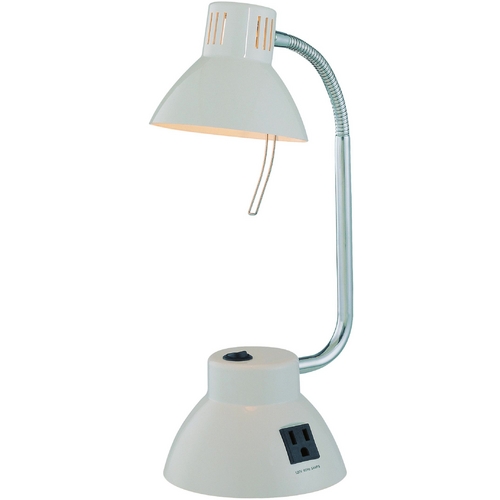 Lite Source Colman Decorative Desk Lamp LS-21216WHT