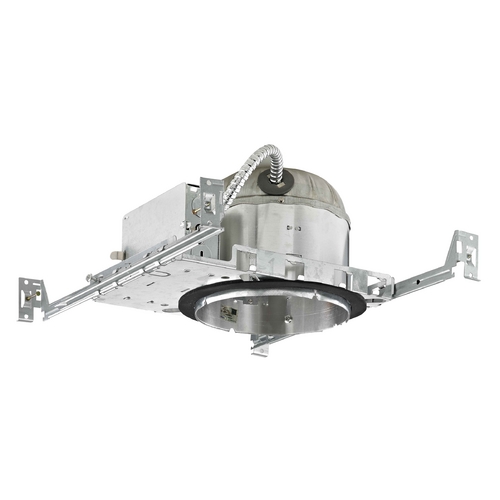 Recesso Lighting by Dolan Designs 6-Inch New Construction E26 Recessed Shallow Can Light IC & Airtight Flat Ceiling IC61