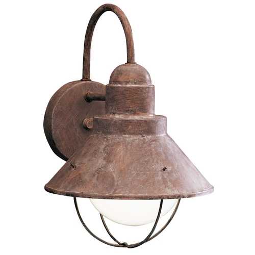 Kichler Outdoor Wall Light in Olde Brick Finish 9022OB Destination Lighting