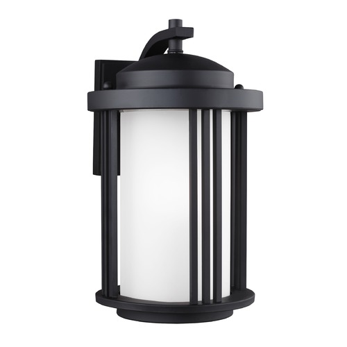 Generation Lighting Crowell 14.88-Inch Outdoor Wall Light in Black by Generation Lighting 8747901-12