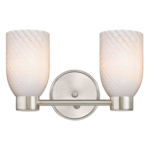Design Classics Lighting Aon Fuse Satin Nickel Bathroom Light 1802-09 GL1020D