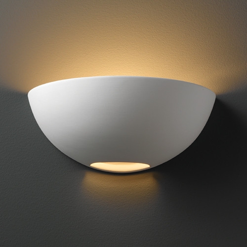 Justice Design Group Sconce Wall Light in Bisque Finish CER-1320-BIS