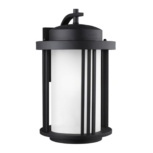 Generation Lighting Crowell 19.506-Inch Outdoor Wall Light in Black by Generation Lighting 8847901-12