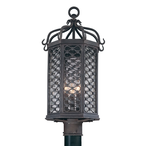 Troy Lighting Los Olivos 23-Inch Outdoor Post Light in Old Iron by Troy Lighting P2375OI
