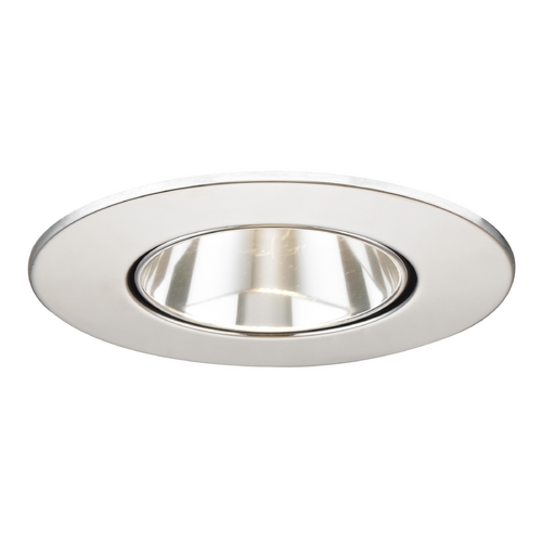 Recesso Lighting by Dolan Designs Clear Adjustable Reflector Trim with Chrome Ring for 3.5-Inch Recessed Cans T350C-CH