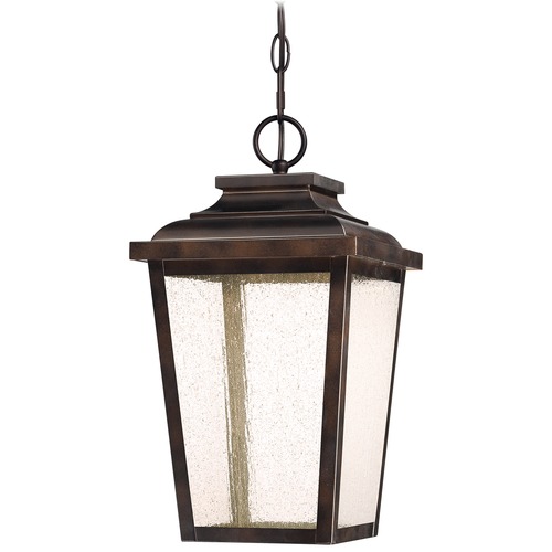 Minka Lavery Seeded Glass LED Outdoor Hanging Light Bronze by Minka Lavery 72174-189-L