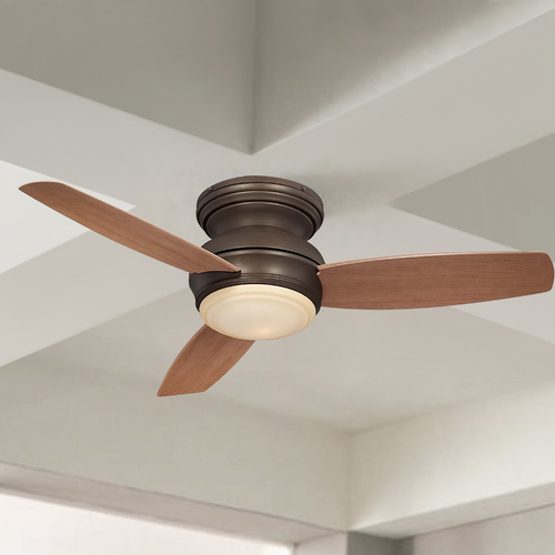Minka Aire Traditional Concept 44-Inch LED Hugger Fan in Oil Rubbed Bronze by Minka Aire F593L-ORB