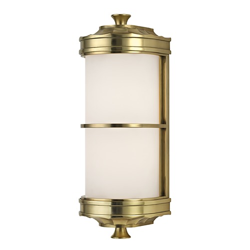 Hudson Valley Lighting Albany Sconce in Aged Brass by Hudson Valley Lighting 3831-AGB