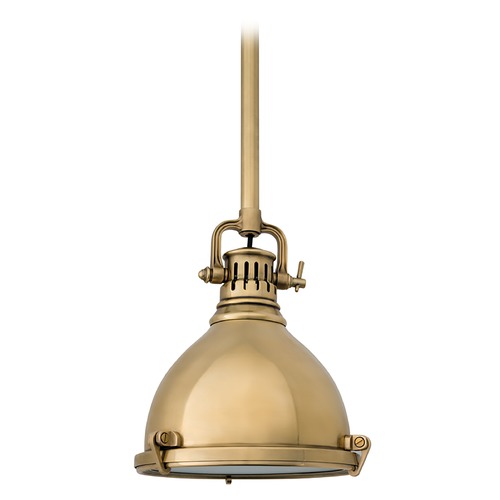 Hudson Valley Lighting Pelham Mini Pendant in Aged Brass by Hudson Valley Lighting 2210-AGB