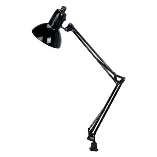 Lite Source Lighting Swing-Arm Clamp Desk Lamp by Lite Source Lighting LS-105BLK