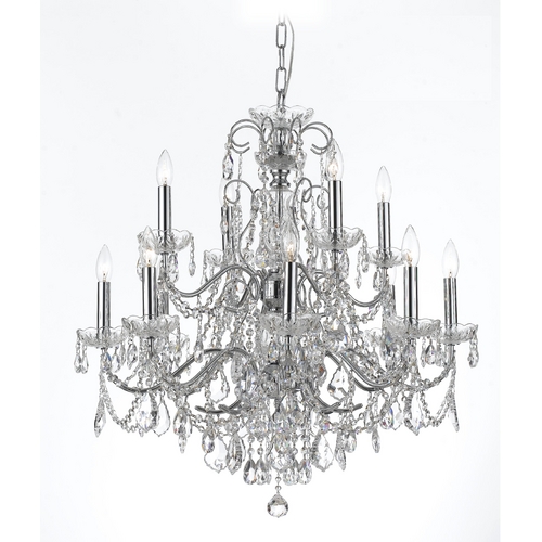 Crystorama Lighting Imperial Crystal Chandelier in Polished Chrome by Crystorama Lighting 3228-CH-CL-MWP