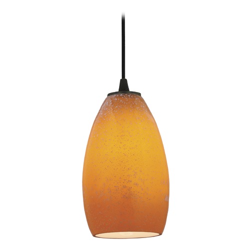 Access Lighting Modern Mini Pendant with Art Glass by Access Lighting 28012-1C-ORB/MYA