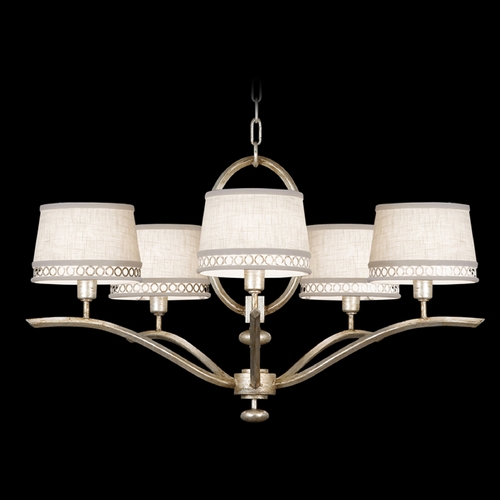 Fine Art Lamps Fine Art Lamps Allegretto Silver Platinized Silver Leaf with Subtle Brown Highlights Chandelier 785440ST