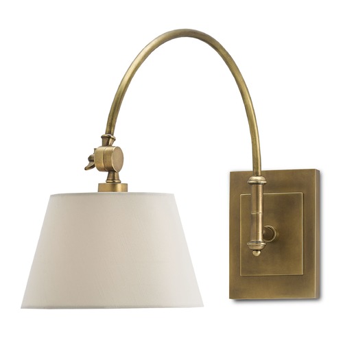 Currey and Company Lighting Currey and Company Ashby Antique Brass Swing Arm Lamp 5000-0003