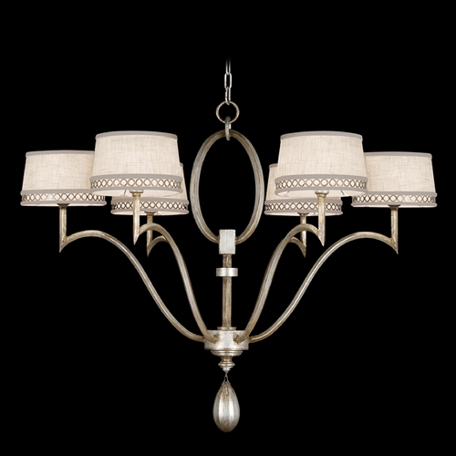 Fine Art Lamps Fine Art Lamps Allegretto Silver Platinized Silver Leaf with Subtle Brown Highlights Chandelier 785840ST