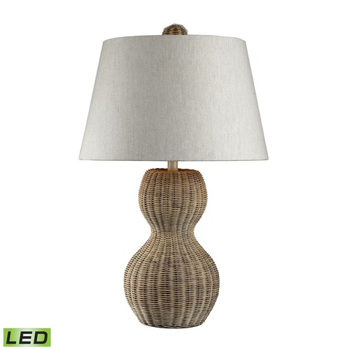 Elk Lighting Dimond Lighting Light Rattan LED Table Lamp with Empire Shade 111-1088-LED