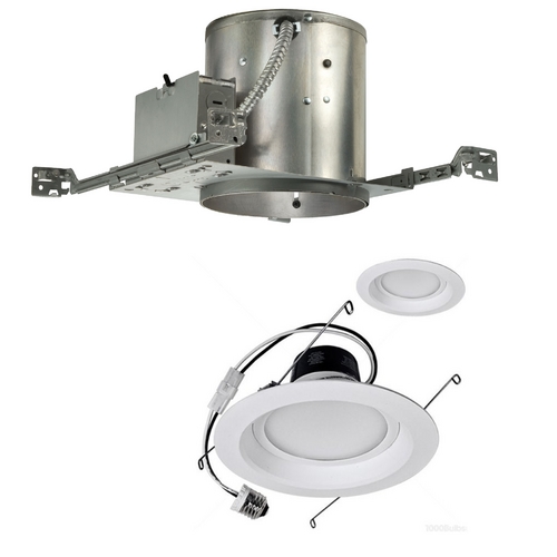 Juno Lighting Group 12-Watt Dimmable LED 6-Inch Recessed Lighting Kit for New Construction IC22/12W LED TRIM KIT