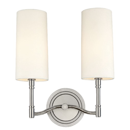 Hudson Valley Lighting Dillon Double Wall Sconce in Polished Nickel by Hudson Valley Lighting 362-PN