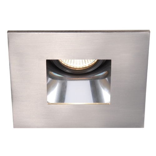 WAC Lighting 4-Inch Square Square Brushed Nickel Recessed Trim by WAC Lighting HR-D412-S-SC&BN