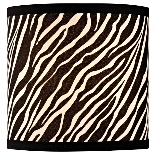 Design Classics Lighting Zebra Drum Lamp Shade with Uno Assembly SH9483