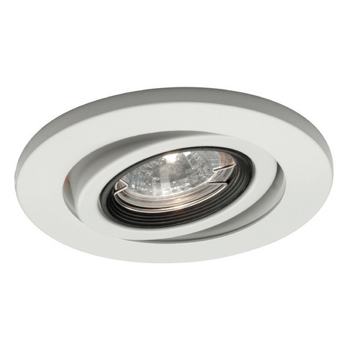 WAC Lighting 4-Inch Round Eyeball & Gimbal Ring White Recessed Trim by WAC Lighting HR-D417-WT