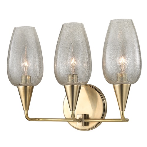 Hudson Valley Lighting Longmont 3-Light Bathroom Light in Aged Brass by Hudson Valley Lighting 4703-AGB