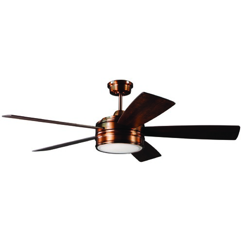 Craftmade Lighting Braxton 52-Inch Brushed Copper LED Fan by Craftmade Lighting BRX52BCP5