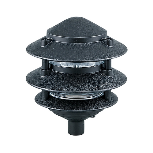 Generation Lighting Pagoda Path Light in Black with Clear Diffuser by Generation Lighting 9226-12