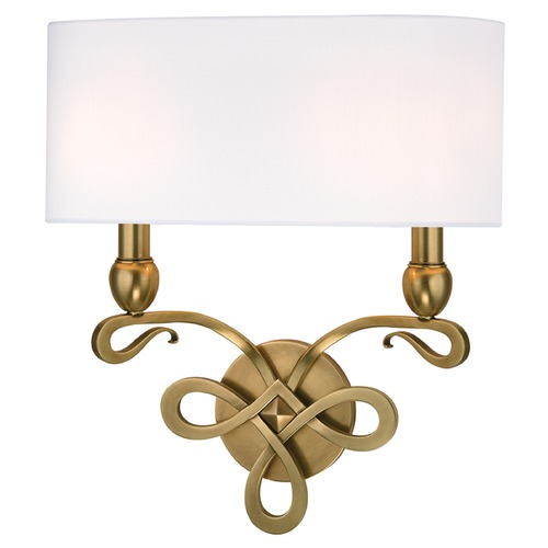 Hudson Valley Lighting Pawling 2-Light Sconce in Aged Brass by Hudson Valley Lighting 7212-AGB