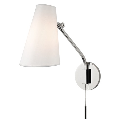 Hudson Valley Lighting Patten Switched Wall Sconce in Polished Nickel by Hudson Valley Lighting 6341-PN