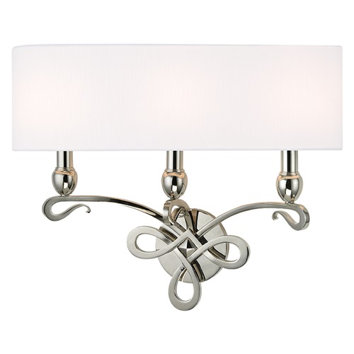 Hudson Valley Lighting Pawling 3-Light Sconce in Polished Nickel by Hudson Valley Lighting 7213-PN