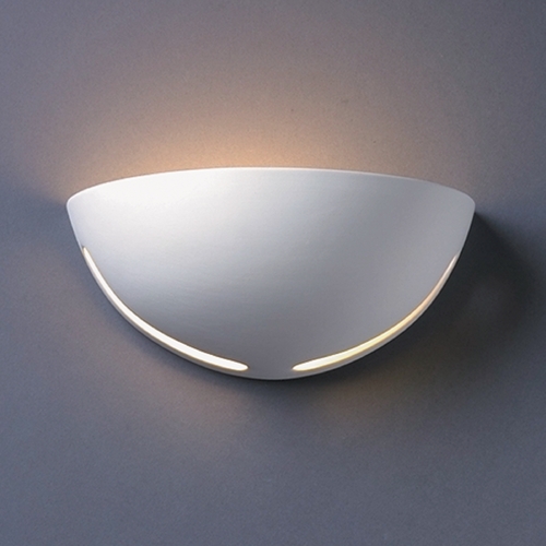 Justice Design Group Sconce Wall Light in Bisque Finish CER-1375-BIS
