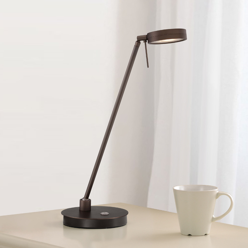 George Kovacs Lighting George's Reading Room LED Table Lamp in Copper Bronze Patina by George Kovacs P4306-647