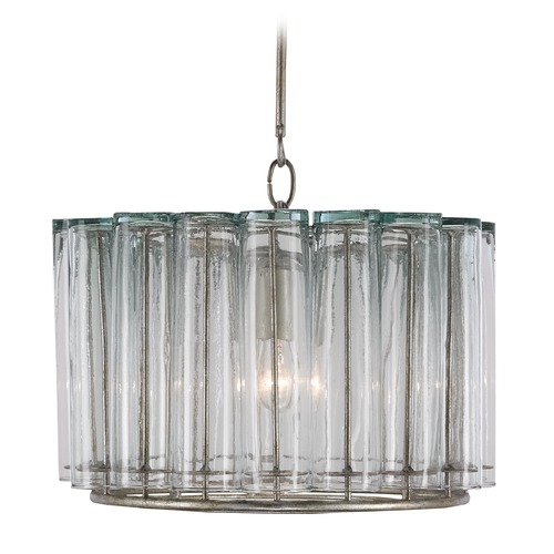 Currey and Company Lighting Currey and Company Lighting Bevilacqua Silver Leaf Pendant Light 9375