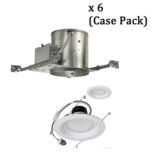 Juno Lighting Group Dimmable 14-Watt LED 6-Inch Recessed Lighting Kit - Case Pack of 6 IC22/14W LED TRIM KIT  PKG/6